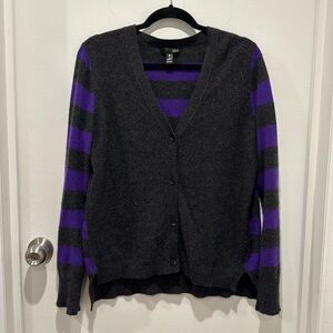 AQUA 100% cashmere cardigan size L